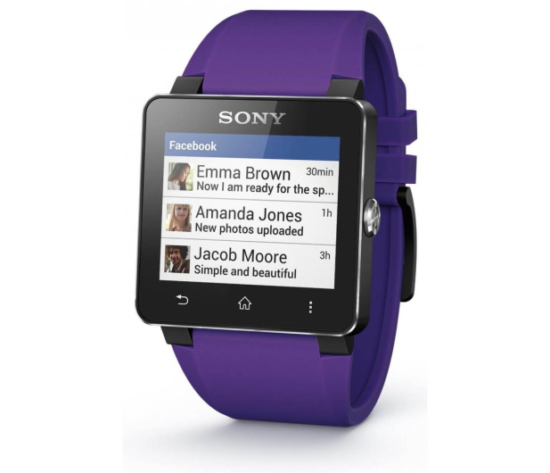 Sony SmartWatch 2 SW2 Silicon fioletowy - 275846 - zdjęcie 2